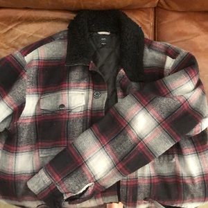 Obey lined flannel jacket